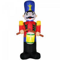 Homcom 8ft Walnut Soldier Inflatable Christmas Decoration