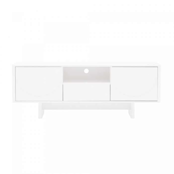 Ella Modern 59\" TV Stand in White 
