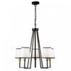 Coco 5-Light Black and Gold Chandelier 