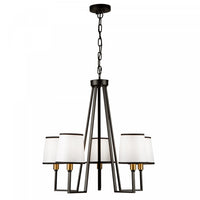 Coco 5-Light Black and Gold Chandelier 