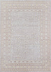 Valeria Traditional 9'3\" x 11'10\" Area Rug in Grey Indoor Area Rug 
