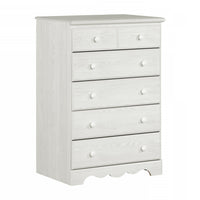 Summer Breeze 5-Drawer Chest - White Pine