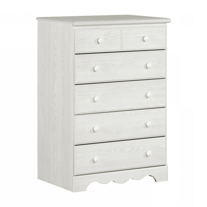 Summer Breeze 5-Drawer Chest - White Pine
