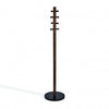 Umbra Modern Wood Pillar Coat Rack - Black and Walnut