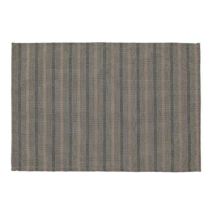 Stripe Outdoor Placemat Taupe - Set of 12