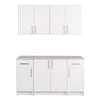 Elite 64-inch 5-piece Garage Storage Cabinet Set B - White 