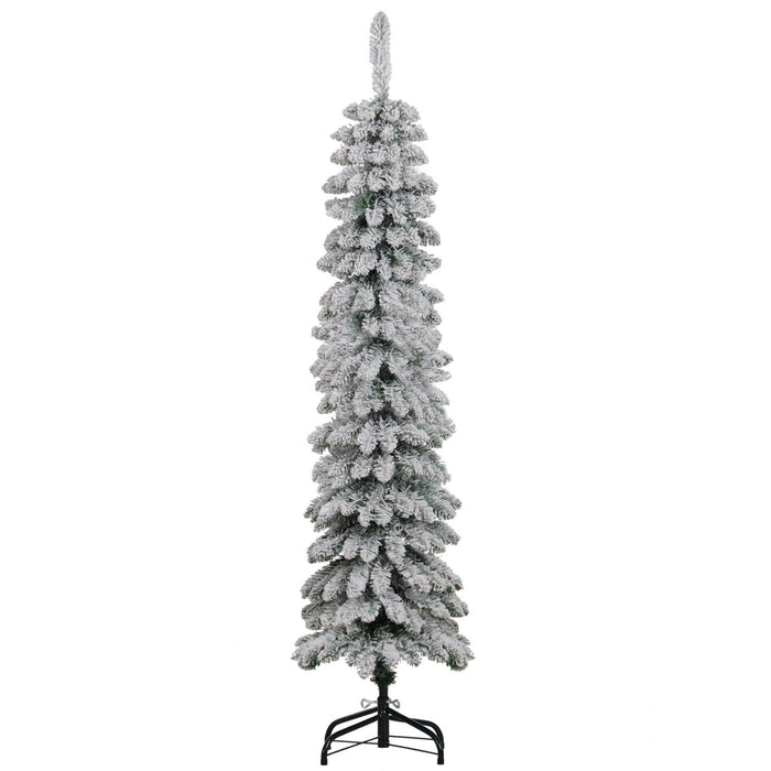 HOMCOM 5' Artificial Christmas Tree with Realistic Branches Green