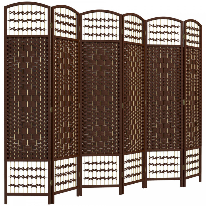 Homcom 6 Panel Folding Room Divider 5.6 Ft Privacy Screen