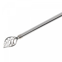 16/19mm Metal Drape Pole Set Leaf - Nickel