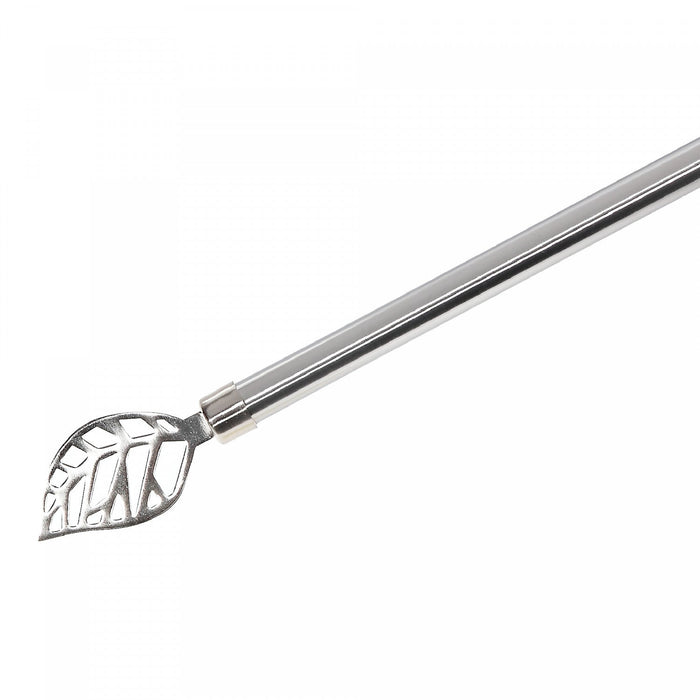 16/19mm Metal Drape Pole Set Leaf - Nickel