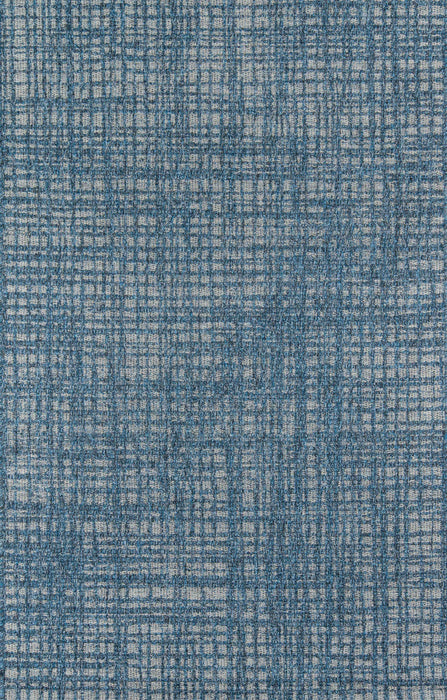 Nayah Contemporary 6'7\" x 9'6\" Area Rug in Blue Indoor Area Rug 