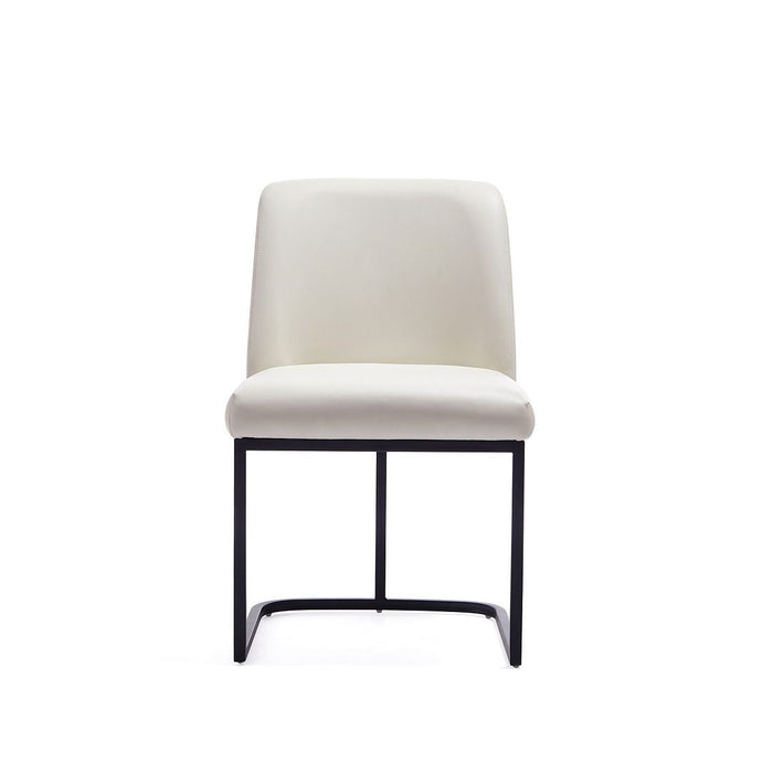 Manhattan Comfort Serena Faux Leather Dining Chair - Cream