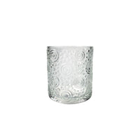 Round Glass Candle Holder Circles - Set of 4