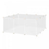 Pawhut Pet Puppy Dog Playpen, Portable Diy Catio Small Animal Cage For Bunny Chinchilla Guinea Pig I