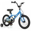 Costway 16" Kids Training Bike With Removable Training Wheels Pneumatic Tires Navy