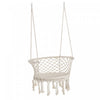 Outsunny Hanging Hammock Chair, Cotton Rope Porch Hammock Swing With Metal Frame And Cushion, Large 