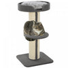 Pawhut 36\"h Large Cat Scratching Post For Indoor Cats, Bold Cat Tree Multi-level Kitty Tower With Si