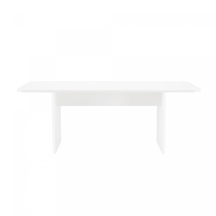 Ella Modern 79\" Dining Table in White 