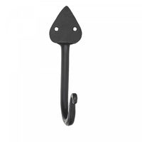 Single Spade Iron Wall Hook Gun Metal - Set of 4