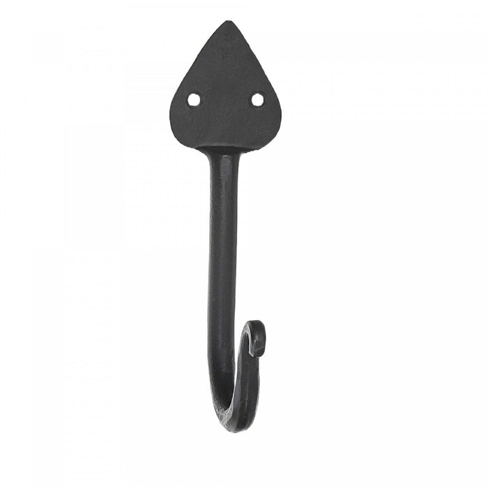 Single Spade Iron Wall Hook Gun Metal - Set of 4