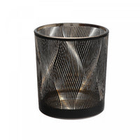 Glass Votive Holder Waves - Set of 2 Candle Holder