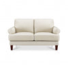 Hydeline Sarina Leather Loveseat - Vanilla 