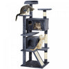 Pawhut 54\" Cat Tree, Cat Tower For Indoor Cats With Scratching Posts, Cat Condos, Bed, Platforms, Ra