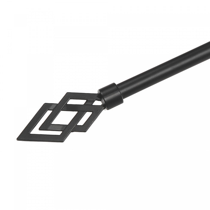 16/19mm Metal Drape Pole Set Norman - Black