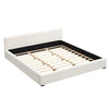 Charlotte Elegant Wide-edge Upholstered Bed,King Size, Beige King Bed  