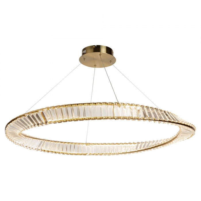 Stella 60 W LED Brushed Brass Pendant 