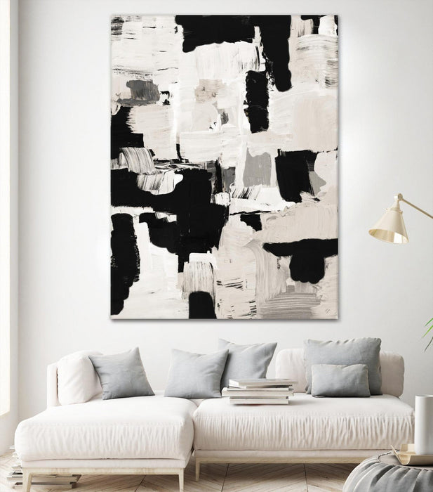 \"Night Peace Abstract\" Giant Art 72x54 Wall Art