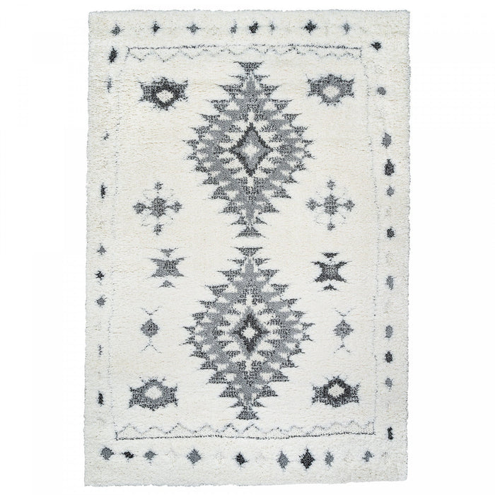 Lola Diamond Grey 3x5 Area Rug 