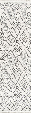 Aurelia Contemporary 2'3\" x 7'6\" Runner Rug in Ivory Indoor Area Rug 