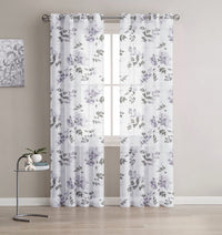 Sondrio Grommet Pair of Lilac Panels - 52X84