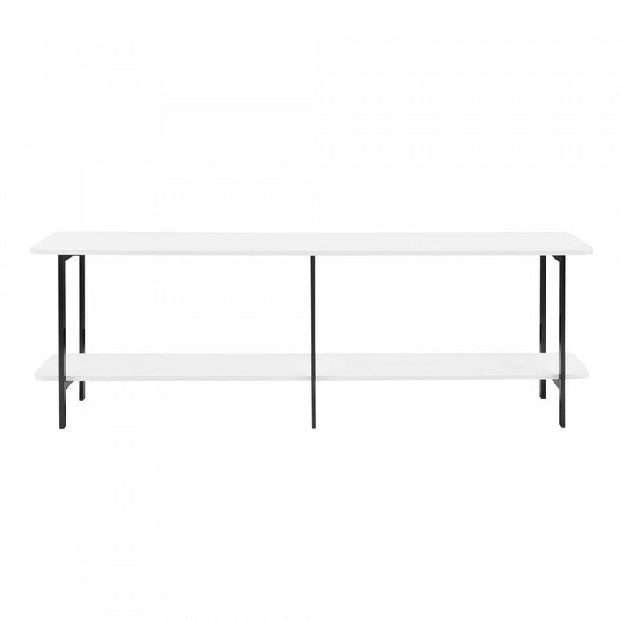 Celine Contemporary Modern 71\" Console Table in White (2-Shelf) 
