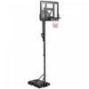 Soozier 7.7-10ft Portable Basketball Hoop With 43'' Shatterproof Backboard