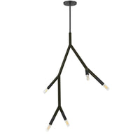 Dainolite Morgan 5 Light Pendant Matte Black Finish Lamp