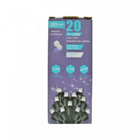 20 Lt 5mm LED Indoor Light Set Cool White Bulbs - Set of 2 Christmas Lights