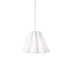 Dainolite Kendra 4 Light Pendant Small Polished Chrome Finish White Shade Lamp