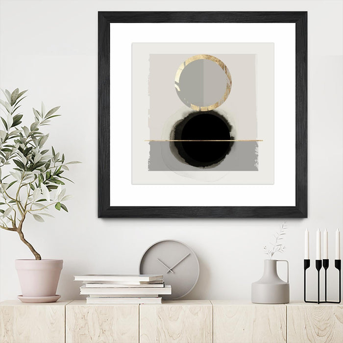 \"Dream Life Inspired I\" Matted and Framed Black 36x36 Wall Art