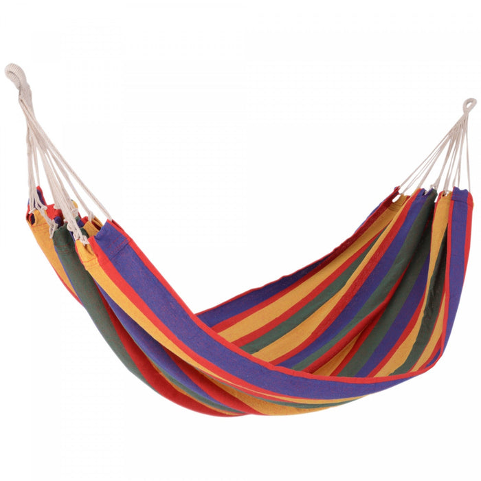Outsunny 79\"x40\" Outdoor Hammock Bed Swing Chair, Patio Lounge Garden Camping Hiking Travel Hammock 