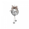 Metal Round Scenic Ornament Silver - Set of 6 Christmas Ornaments