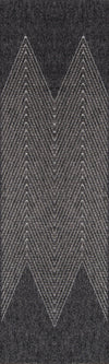 Raven Contemporary 2'0\" x 6'0\" Runner Rug in Grey Indoor Area Rug 