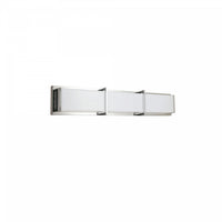 Dainolite Winston Vanity Light 36w Polished Chrome Light White Acrylic Diffuser Lamp