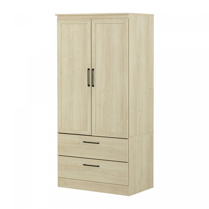 Acapella Wardrobe Armoire - Bleached Oak 
