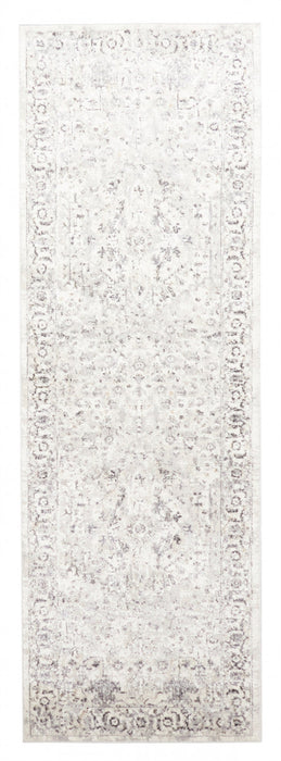 Mira Grey Rug 2'8\" x 8'2\" 