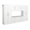 Hangups 120-inch 6-piece Garage Storage Cabinet Set I - White 