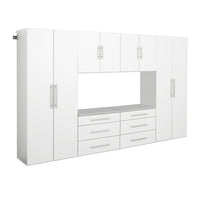 Hangups 120-inch 6-piece Garage Storage Cabinet Set I - White 