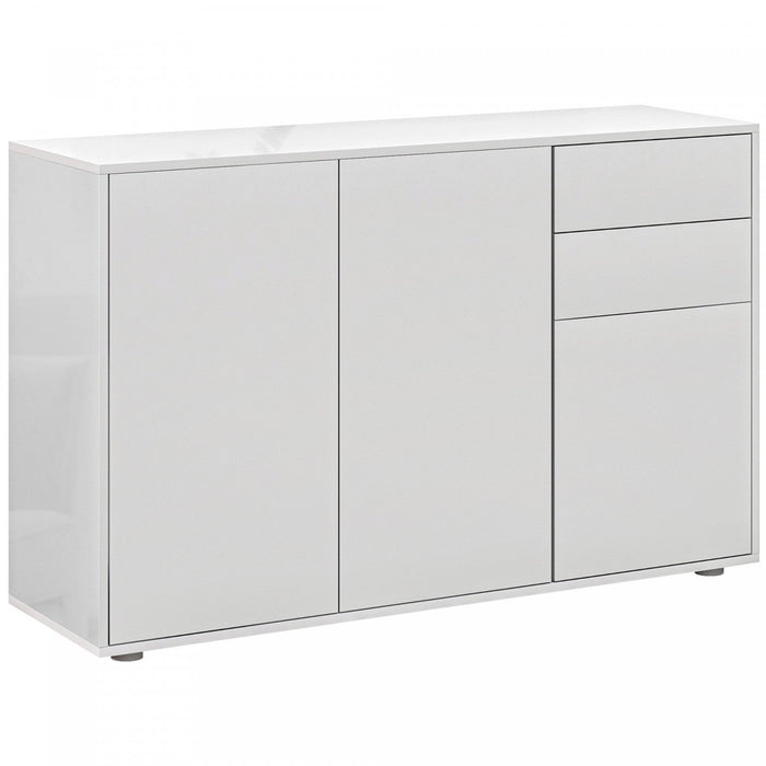 HOMCOM Kitchen Sideboard with Push-Open Drawers and Storage Cabinets