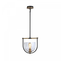 Cheshire Black & Brass 1-Light Pendant